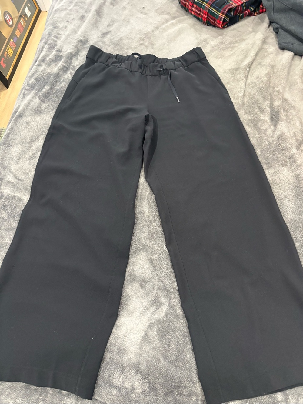 lululemon athletica Black Wide-Leg Drawstring Pants